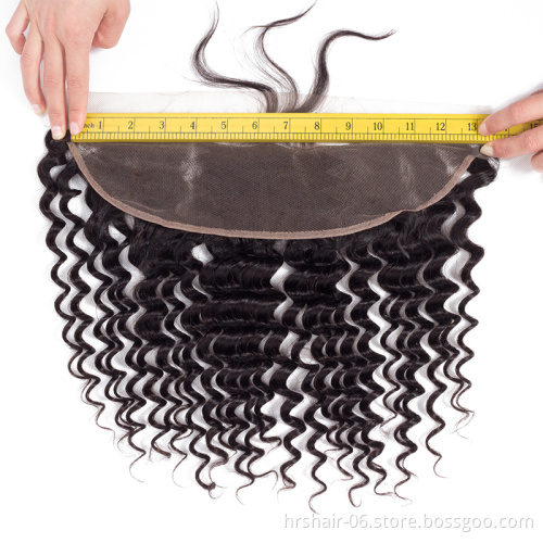 wholesale indian hair weave human hair deep wave bundles with closure cuticle aligned hair